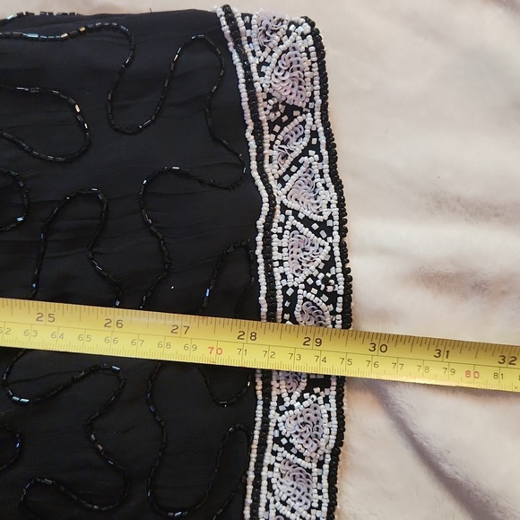 STUDIO pennington's Vintage Handbeaded black and white blazer - Picture 3 of 11